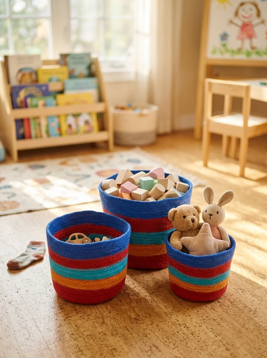 Handmade Indoor & Outdoor Plant Basket Set