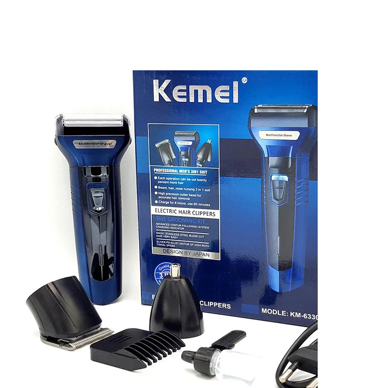 Kemei KM-6330 Grooming Kit 3 in 1 Shaver Trimmer for Men