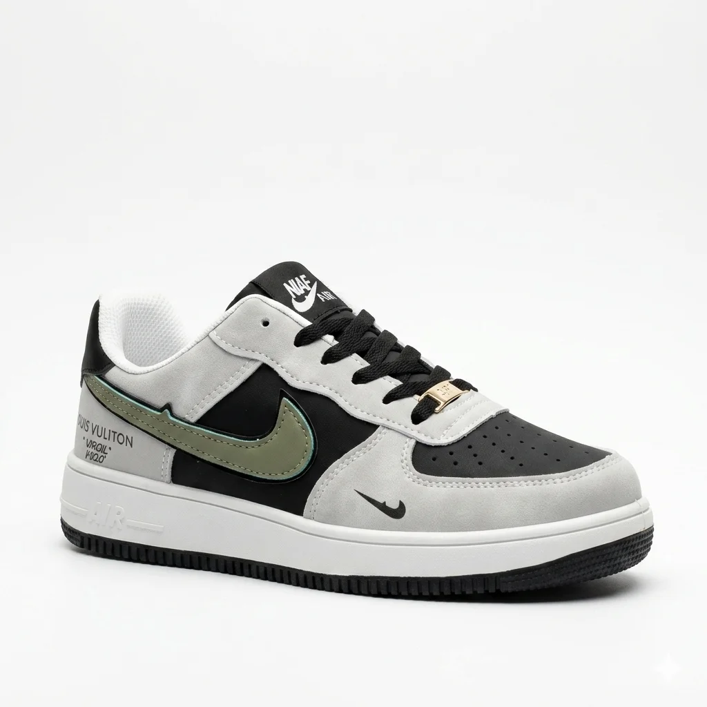 Men’s Premium Black Grey Casual Sneakers