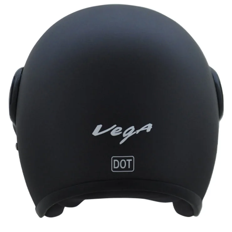 Vega Jeet Matt Black Half Face Helmet