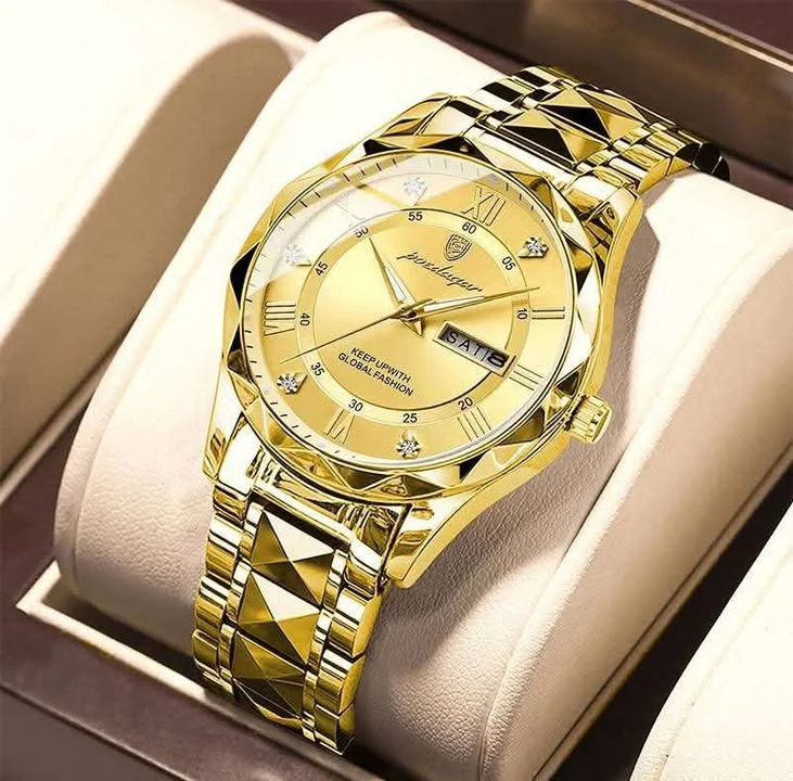 Poedagar 615 Luxury Two-Tone Stainless Steel Waterproof Men’s Watch