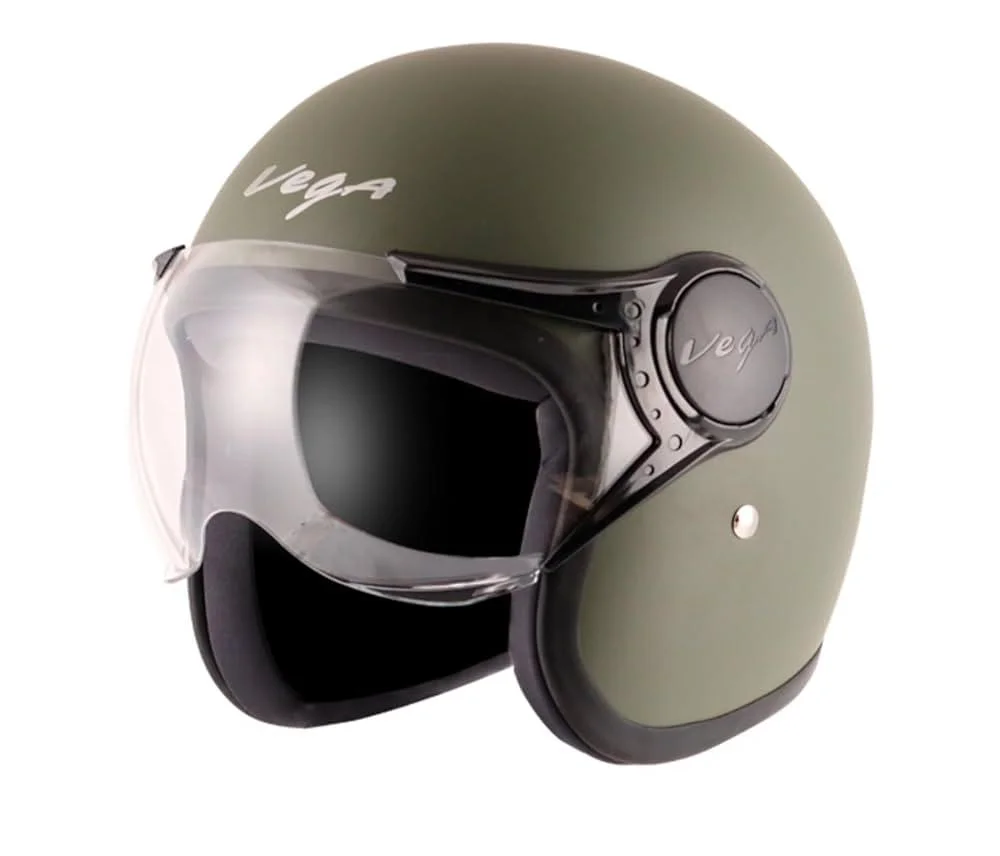 Vega Jeet Army Green Helmet