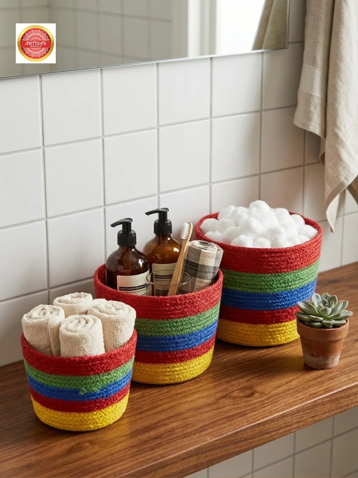 Handmade Indoor & Outdoor Plant Basket Set