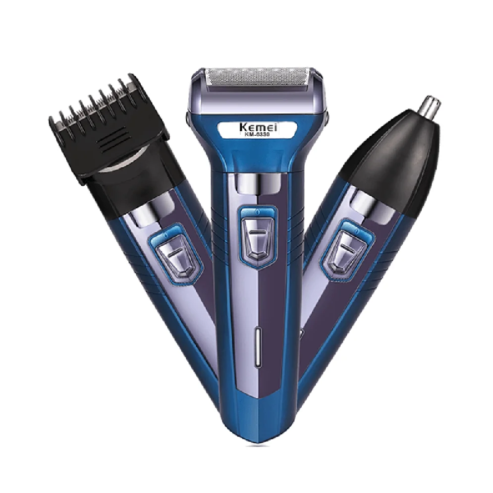 Kemei KM-6330 Grooming Kit 3 in 1 Shaver Trimmer for Men