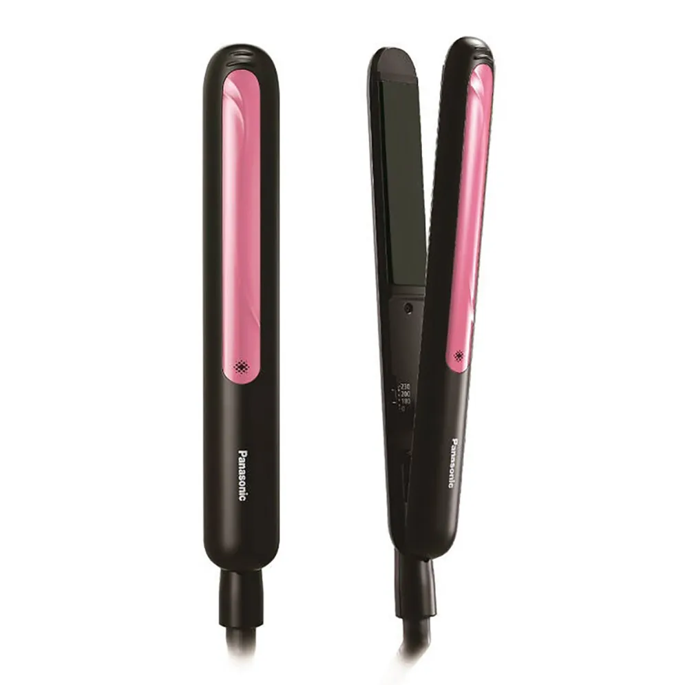 Panasonic EH-HV21-K 2-Way Hair Straightener and Curler for Women