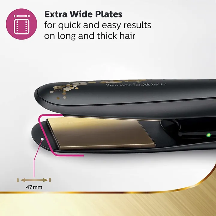 Philips BHS736/00 Instantly Smooths Untamable Hair Straightener for Women