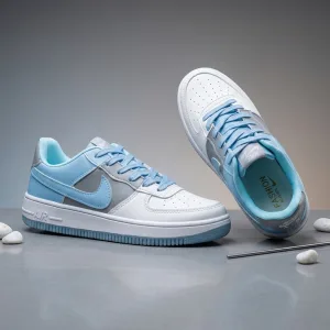 Men’s Premium White Sky Blue Sneakers