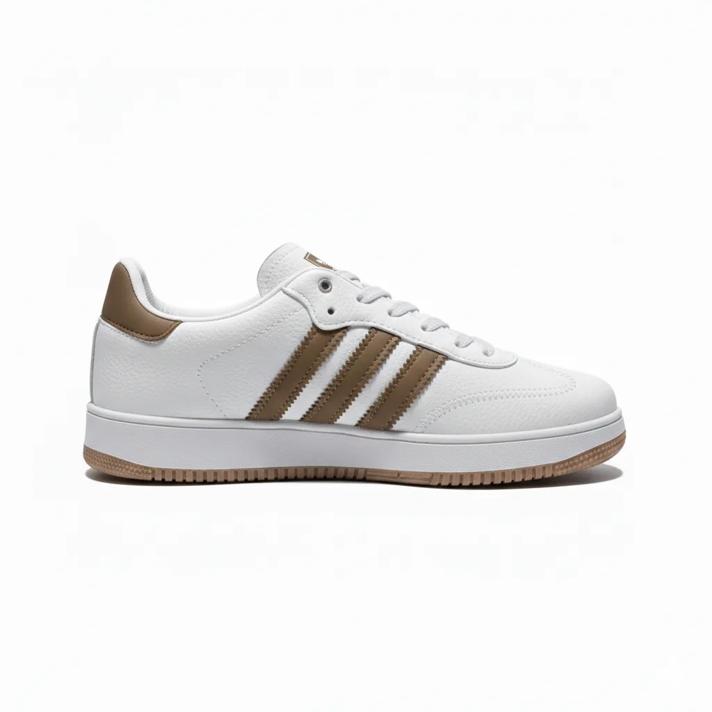 Men’s Classic White Brown Court Sneakers