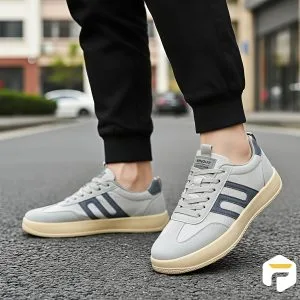 Men’s Minimalist Grey Casual Sneakers