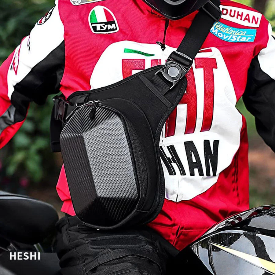 HESHI Anti-Theft Rain Cover Motorcycle Bag-010(Black