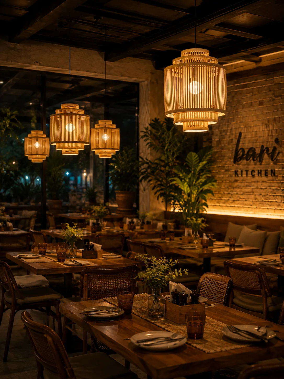 Bamboo Pendant Warm Home Lighting