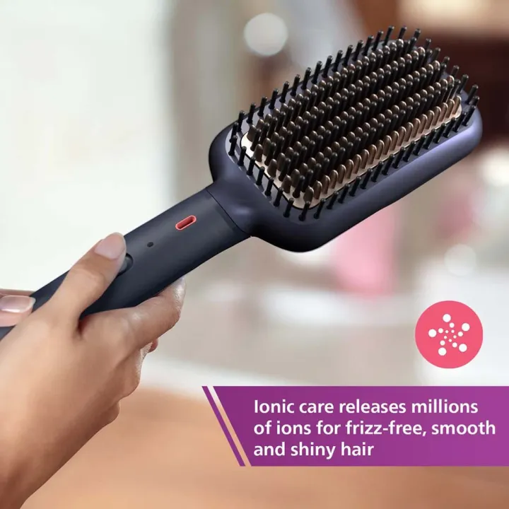 Philips BHH885/10 Style Care Essential Heated Straightening Brush for Women