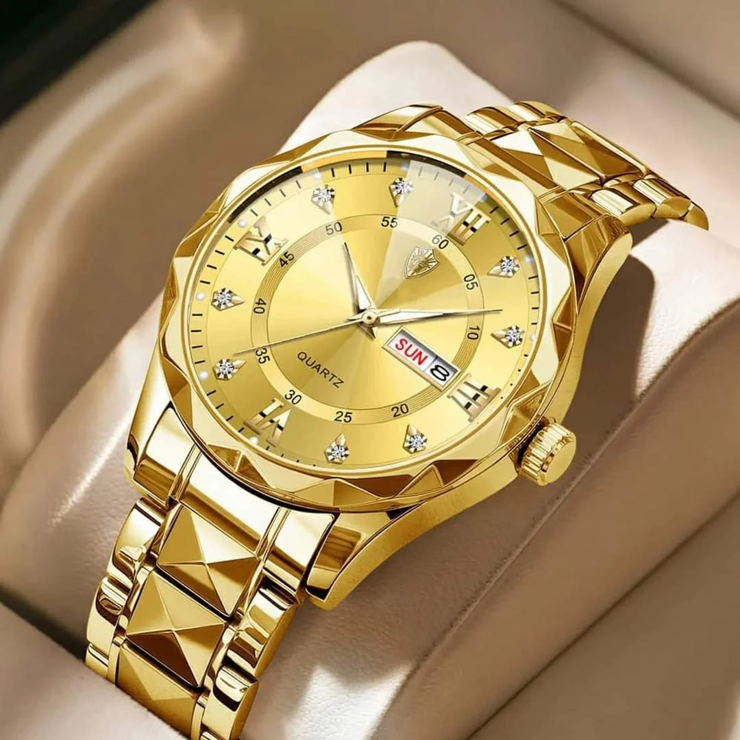 Binbond 2521 Men's Luxury Fashion Stainless Steel Waterproof Quartz Movement Wrist-watch