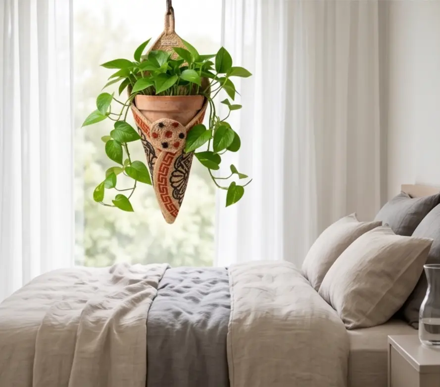 Handmade Jute Hanging Planter