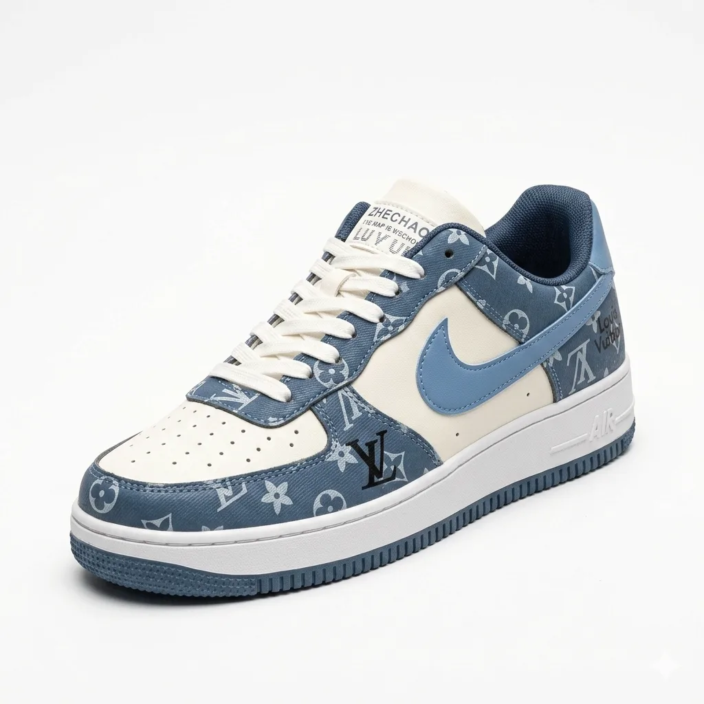 Men’s Classic White Navy Court Sneakers