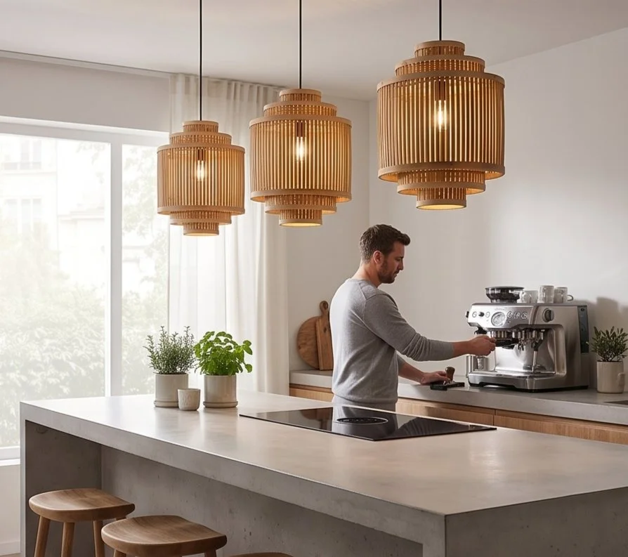 Bamboo Pendant Warm Home Lighting