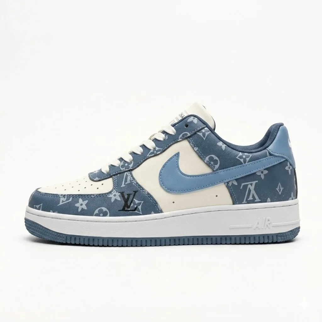 Men’s Classic White Navy Court Sneakers