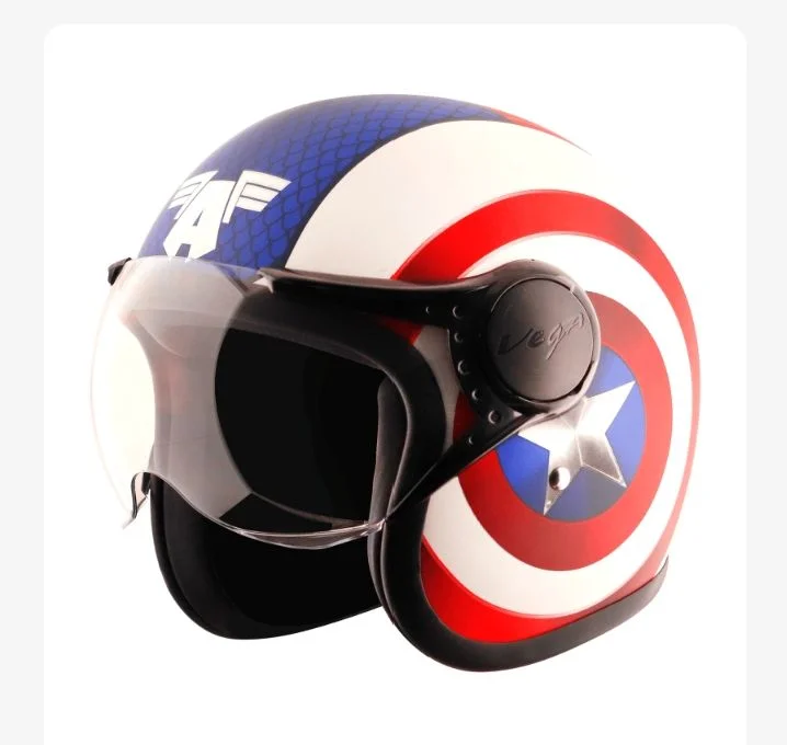Vega Jeet Marvel Half Face Bike Helmet