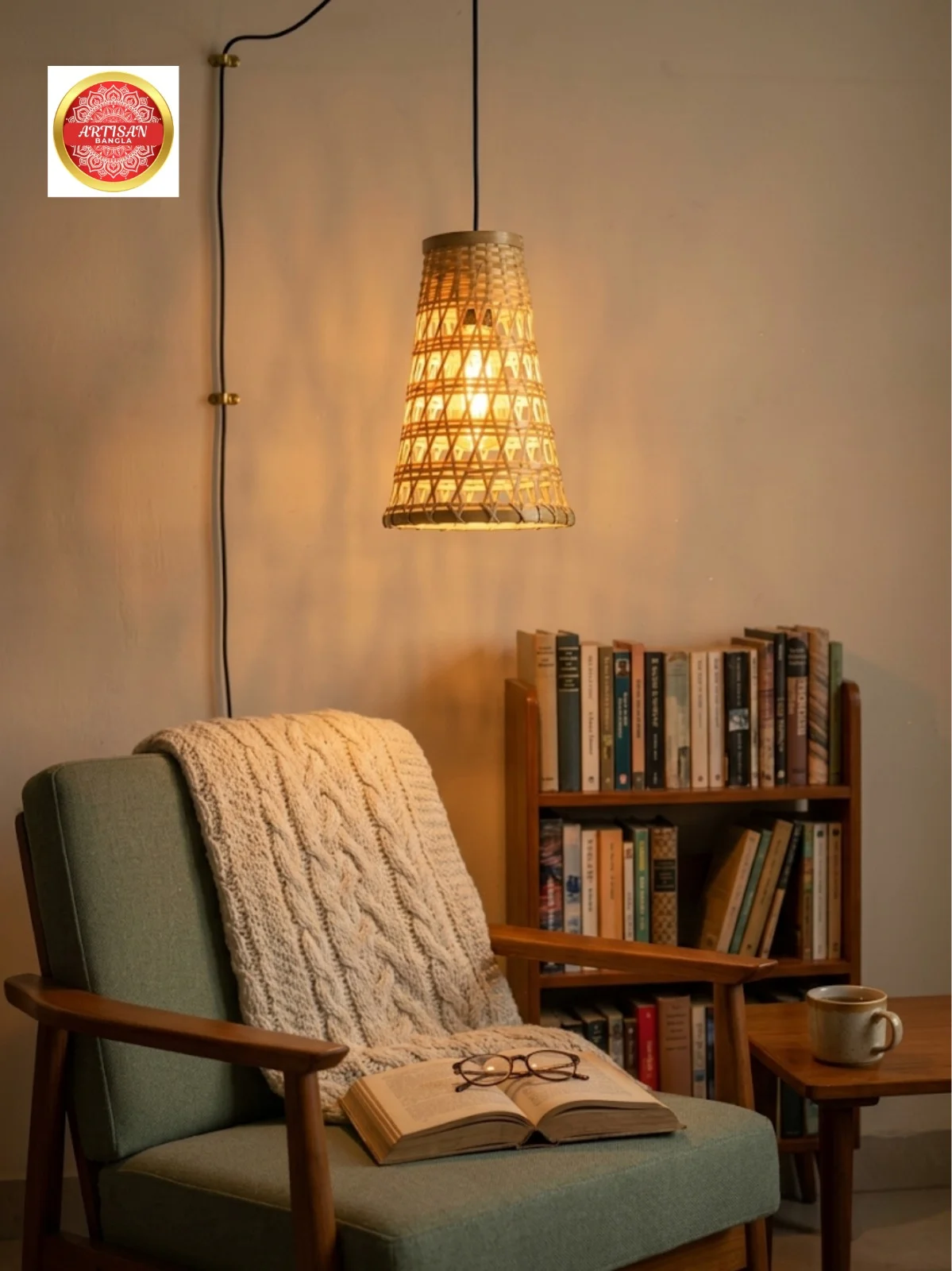 Artisan Bamboo Lamp Shade