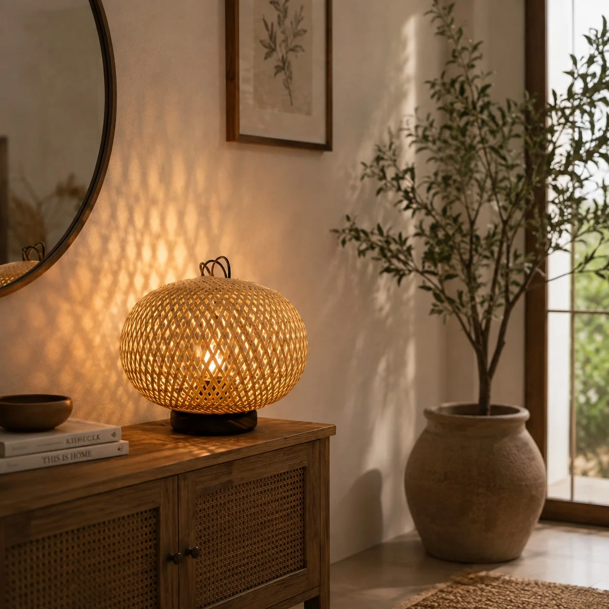 Bamboo Lampshade